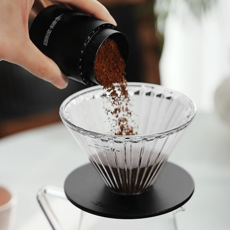 Elf Glass Dripper transparent-black base - MHW-3BOMBER