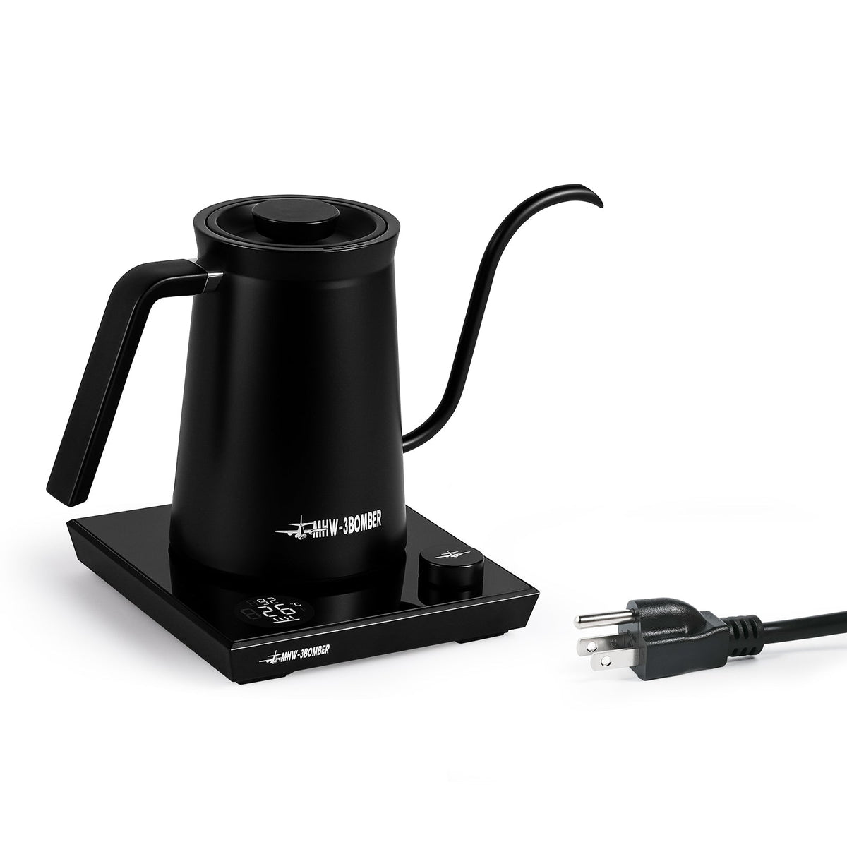 Assassin electric pour over kettle 220v-1200w-600ml-CN-black - MHW-3BOMBER