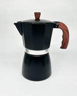 Black Moka Pot: Stovetop Coffee Maker
