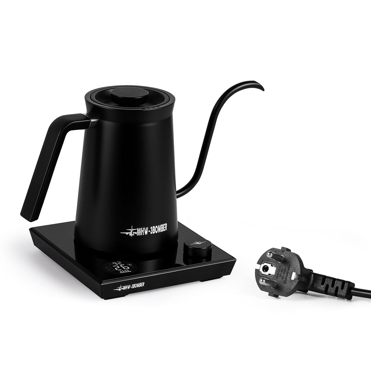 Assassin electric pour over kettle 220v-1200w-600ml-CN-black - MHW-3BOMBER